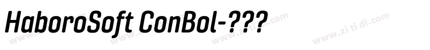 HaboroSoft ConBol字体转换 HaboroSoft ConBol字体转换